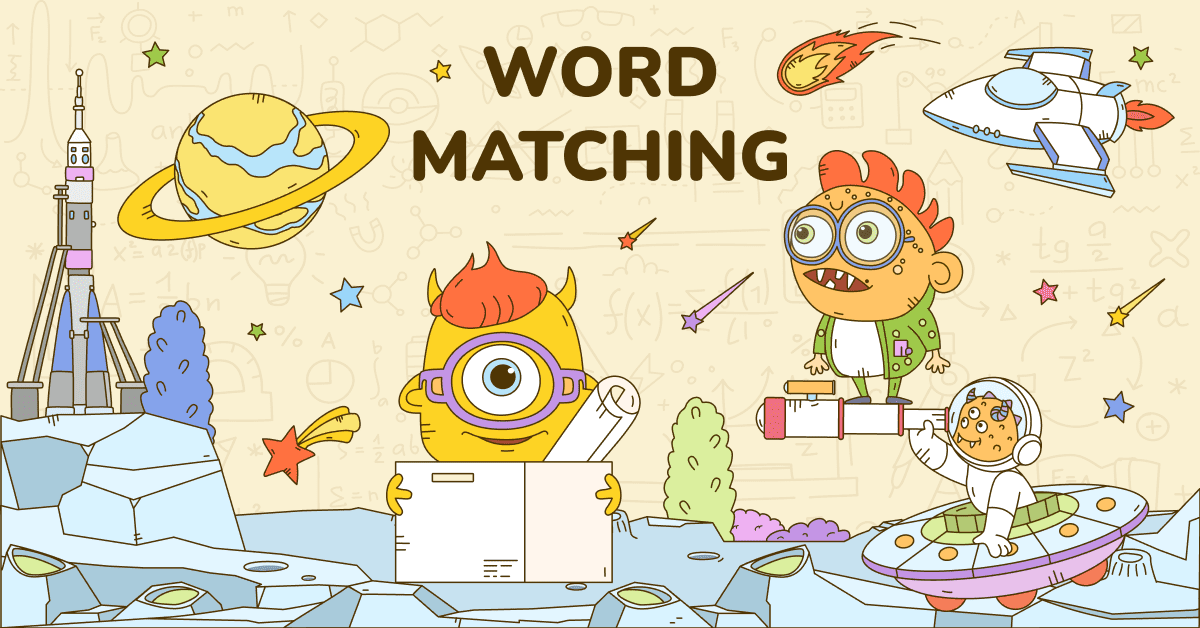 Word Matching Worksheet Generator BrainHunters Academy