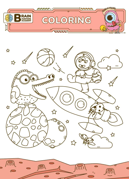 Preschool Printable Workbook: Coloring 5