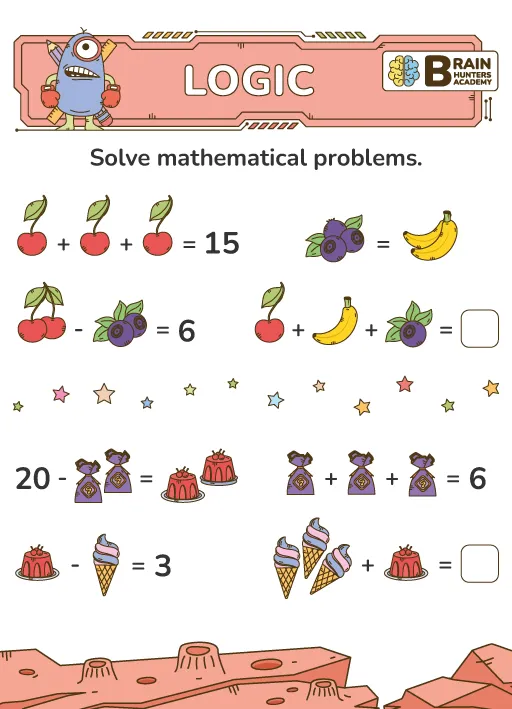 Preschool Printable Workbook: Logic 3