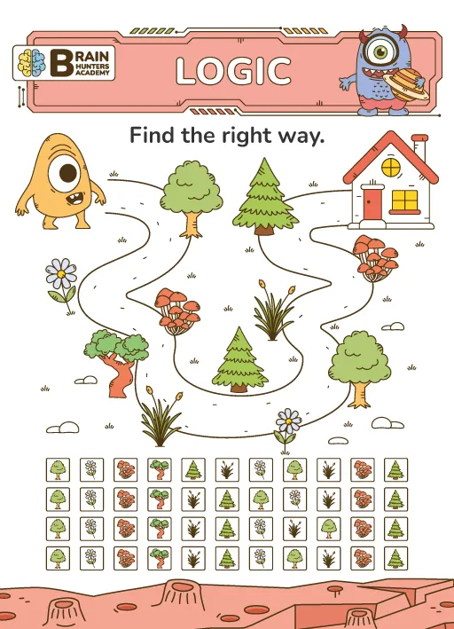 Preschool Printable Workbook: Logic 4
