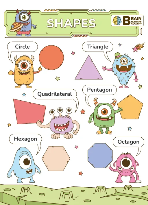 Preschool Printable Workbook: Shapes 1
