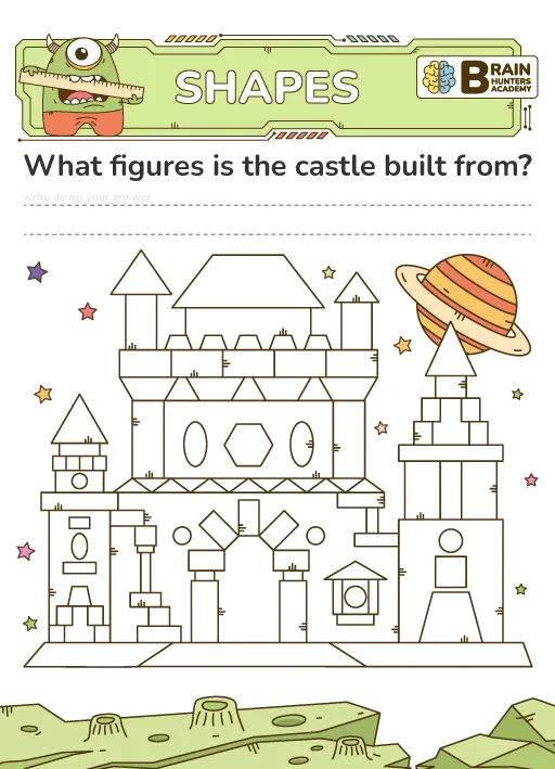Preschool Printable Workbook: Shapes 5