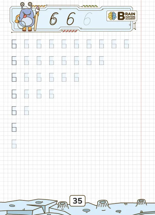 Preschool Printable Workbook: Numbers Tracing and Practice (Colorful Version) 3