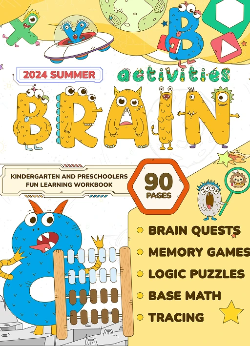 Summer Brain Activities Workbook for Kids: Fun Preschool and Kindergarten Learning with Tracing, Puzzles, Memory and Social Studies Perfect for Ages ... Activities for Preschoolers and Kindergarten)
